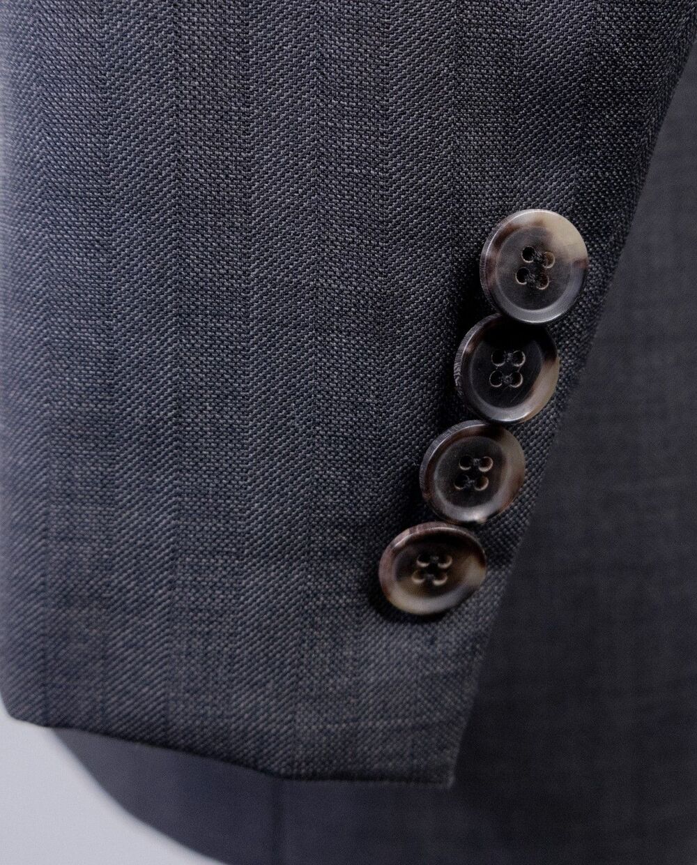 Hugo Boss 2-Pcs Gray Suit Super 100 Wool Jacket Blazer Sz 46L Pants 42X33 - Picture 7 of 16
